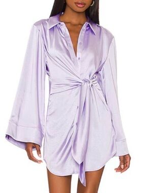 Song Of Style Marta Long Sleeve Button Down Dress